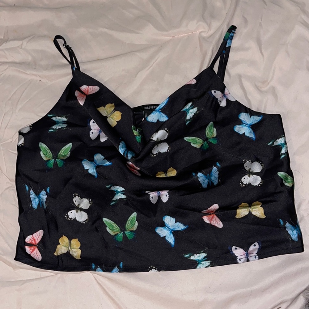 Satin cowl neck top
